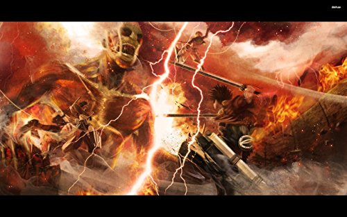 Attack on Titan Thunder Playmat by HiddenSupplies.com