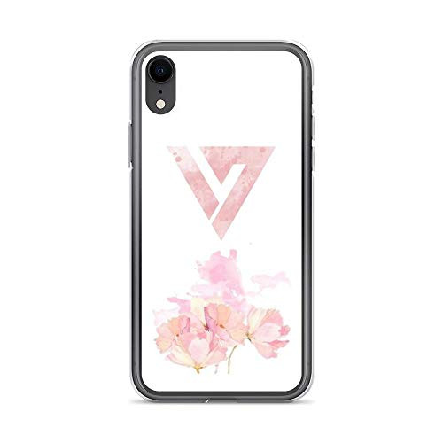joyganzan Floral Watercolor Seventeen Logo -Kpop- Case Cover Compatible for iPhone -XR-