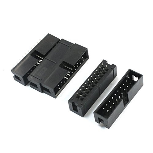 Quickbuying 5pcs DC3-20P 2.54mm Pitch Dual Row 10x2 ISP Download JTAG I-O Socket