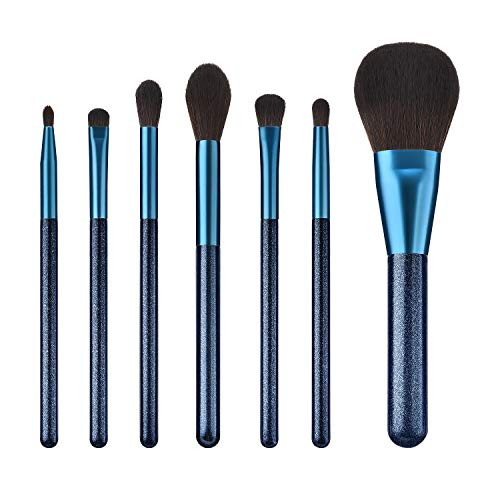 7 Pcs Makeup Brushes Elegant Blue Professional Eyeshadow Kabuki Makeup Brush Set Foundation Blending Blush Face Powder Eye Cosmetics Brush Make Up Brush Tool Kit 7 Pcs Makeup Brushes Elegant Blue Professional Eyeshadow Kabuki Makeup Brush Set Foundation Blending Blush Face Powder Eye Cosmetics Brush Make Up Brush Tool Kit