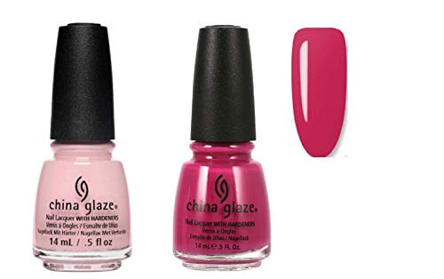 China Glaze Nail Polish with Hardeners Something Sweet  and  Make an Entrance 5 fl.oz - 14 mL -Pack of 2-