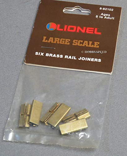 Large Scale 6 Brass TRACK Rail Joiners G Gauge