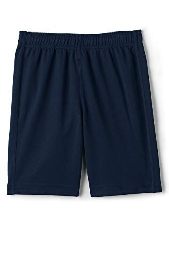 Lands' End Uniform Boys Mesh Short Classic Navy Big Kid Large