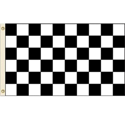 New - 3x5 Advertising Checkered Checker Black White flag 3'x5' banner fade resistant by I.E.Y.online-store