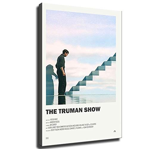 Home Decor Print Oil Painting on Canvas Wall Art Movie Truman Show Movie Poster -No Framed12x18inch-
