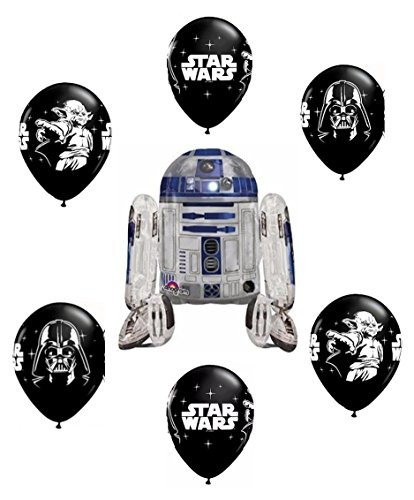 Party Supplies Star Wars R2d2 Airwalker Balloon Bouquet