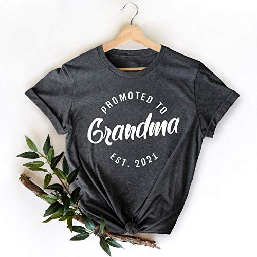 FastDeliveryTees Promoted to Grandma Since 2021 Shirt - Gift For Grandma Gigi T-Shirt Grandma Shirt Cool Nana Shirt Grandma Gift Mother's Day Gift Grandmother Shirt