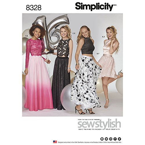 Simplicity Sewing Pattern D0688 - 8328 - Misses' Special Occasions Dress P5 -12-14-16-18-20-