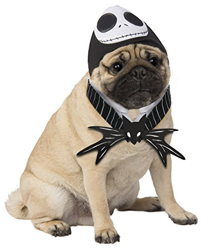 Rubie's Disney- Nightmare Before Christmas Costume Accessory for Pets Jack Skellington M-L -200185-M-L-