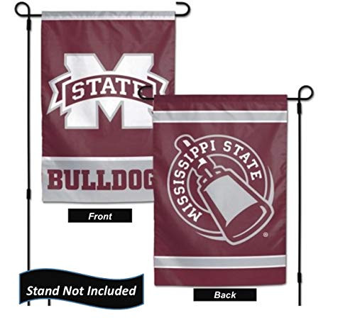 Mississippi State Bulldogs 12.5 x 18" Double Sided Yard and Garden College Banner Flag is Printed in The USA