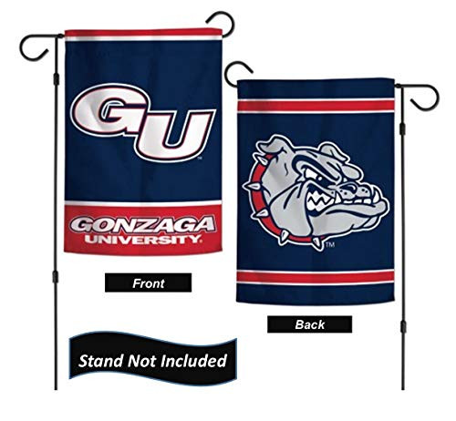 Gonzaga -Blue- 12.5 x 18" Double Sided Yard and Garden College Banner Flag Is Printed in the USA