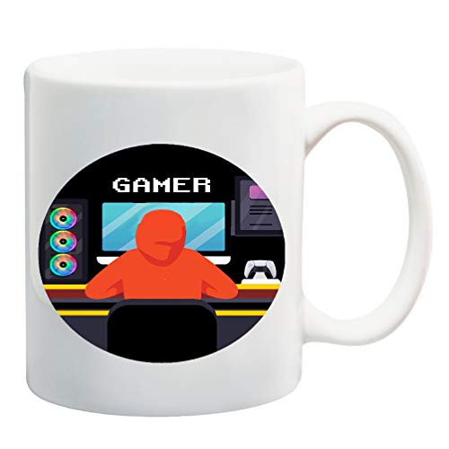 Gamer 11 ounce Ceramic Coffee Mug Tea Cup by M and R