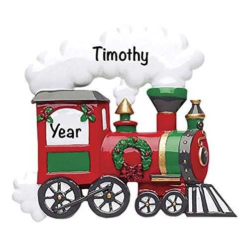 Kids Christmas Ornaments 2021  Charming Holiday Train Personalized Christmas Ornaments 2021  Custom Christmas Ornament 2021  Fun Ornaments for Teens and Kids Christmas Tree