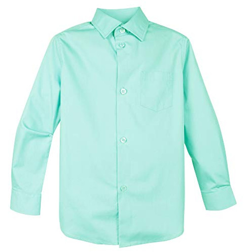 Spring Notion Baby Boys' Long Sleeve Dress Shirt 18M Mint