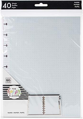Me  and  My Big Ideas Planner Medium Fill Paper 40-Pkg-Happy Journal Dot Grid