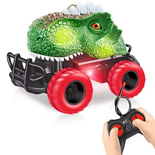 HahaGift Toys Cars Kids Toy- Toddler Toys for Kids 3-5  Dinausors Toys for 2 3 4 5 Year Old Boys Girls  Dino Car Boy Toys Age 2-4  Birthday Gifts for 2-6 Year Old Boys-Green-