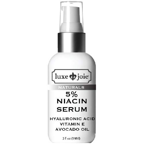 Niacin Serum 5 percent Niacinamide Vitamin B3 Hyaluronic Acid Anti Aging Treatment Improve Fine Lines Dark Spots Skin Tone Fights Acne Breakouts Fades Blemishes Reduce Pore Size Tighten Skin Wrinkles
