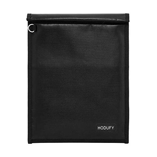 Faraday Bag for Tablets -15 x 10 inches- Faraday Bags for Phones  and  Key Fobs Faraday Cage Fireproof  and  Water Resistant Bag Anti-Theft Pouch Anti-Hacking Case Blocker -Black-