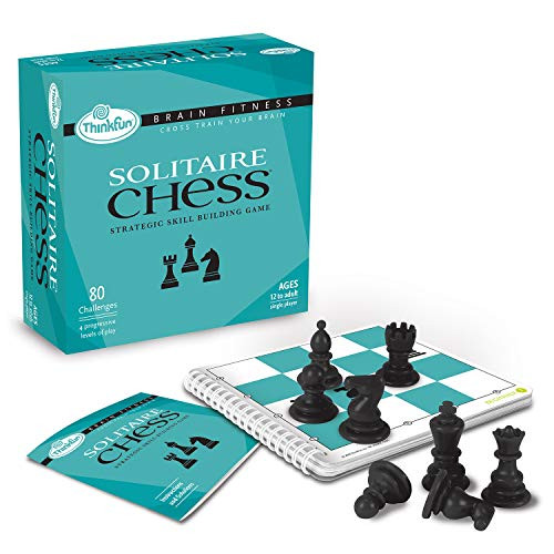 ThinkFun Brain Fitness Solitaire Chess Logic Game and STEM Toy for Age 12 and Up