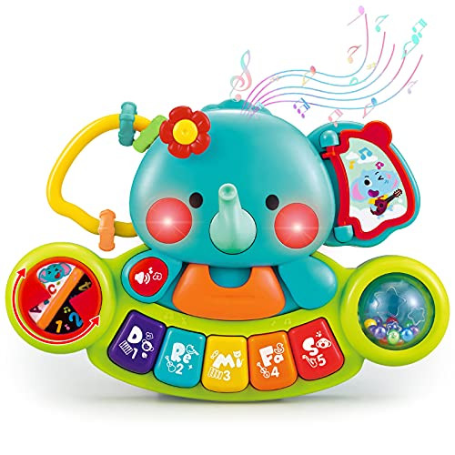 HISTOYE Baby Piano Toys for 1 Year Old Elephant Piano Keyboard Musical Learning Toys for Infant Baby 6 9 12 18 24 Months Light Up Baby Toy Gifts for 1 2 3 Year Old Toddlers Baby Girl Boy HISTOYE Baby Piano Toys for 1 Year Old Elephant Piano Keyboard Musical Learning Toys for Infant Baby 6 9 12 18 24 Months Light Up Baby Toy Gifts for 1 2 3 Year Old Toddlers Baby Girl Boy