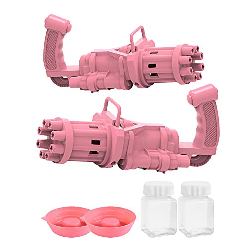 TYISON Bubble Guns Automatic Bubble Machine for Kids 12-Hole Huge Amount Bubble Maker Gatling Bubble Machine Outdoor Toys for Boys and Girls.