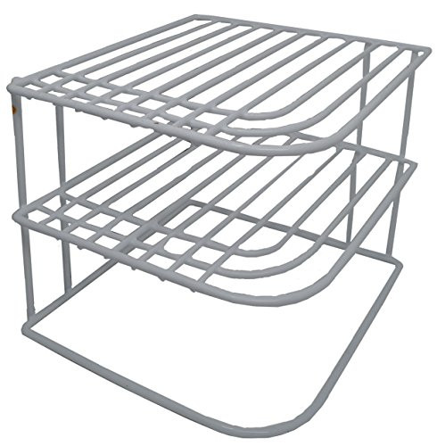 3 Tiers White Coating Heavy Duty Corner Shelf 9" x 9" x 8"