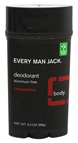 Every Man Jack Deodorant 3 Ounce Cedarwood Aluminum Free -88ml- -2 Pack-