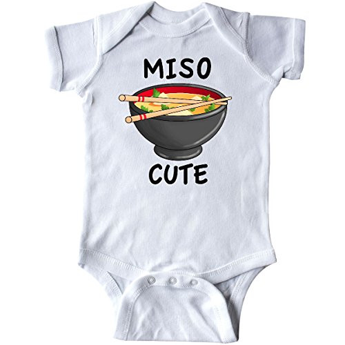 inktastic Miso Cute with Miso Soup Infant Creeper Newborn White 29586