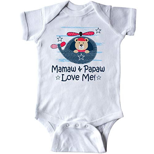 inktastic Mamaw and Papaw Love Me Infant Creeper 12 Months White 34530 inktastic Mamaw and Papaw Love Me Infant Creeper 12 Months White 34530