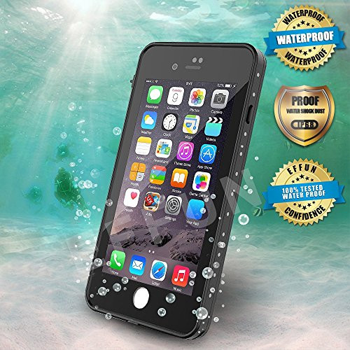 EFFUN iPhone 8/iPhone 7 Waterproof Case, Dottie Style IP68 Certified Underwater Cover Waterproof Shockproof Dustproof Dirtproof Snowproof Full Sealed iPhone Case (4.7 inch) Black EFFUN iPhone 8/iPhone 7 Waterproof Case, Dottie Style IP68 Certified Underwater Cover Waterproof Shockproof Dustproof Dirtproof Snowproof Full Sealed iPhone Case (4.7 inch) Black
