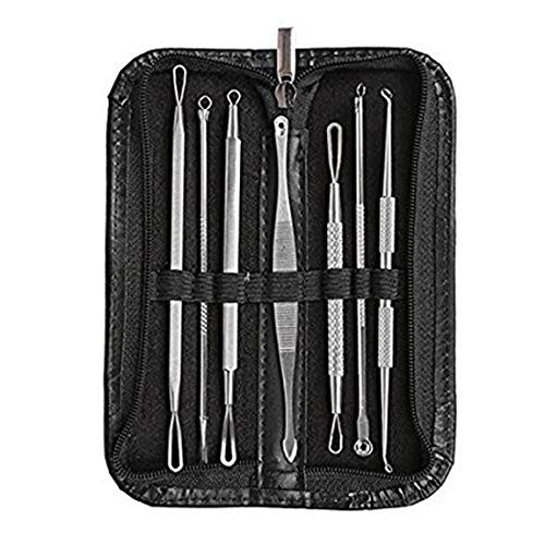 Pimple Popper - Blackhead Remover Pimple Comedone Extractor Tool Best Acne Removal Kit - Treatment for Blemish Whitehead Popping Zit with Pimple Popper Badge -Card-