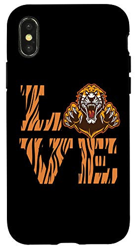 iPhone X-XS Leaping Paws Nails Tiger L O V E Love Case