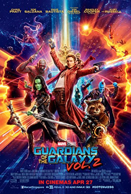 Guardians of the Galaxy Vol. 2 Movie Poster Limited Print Photo Chris Pratt Zoe Saldana Size 11x171