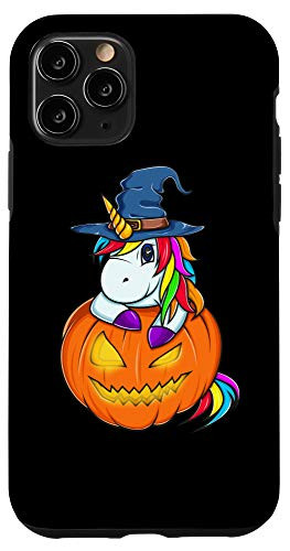 iPhone 11 Pro Halloween Jack O Lantern Unicorn Pumpkin Gift Case