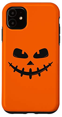 iPhone 11 Funny Halloween Jack O Lantern Pumpkin Face Case
