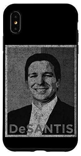 iPhone XS Max Vote Ron DeSantis for Republican President 2024 - B and W Poster Case