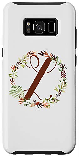 Galaxy S8 plus Floral Letter L Initial with Autumn Leaves in Watercolors Case