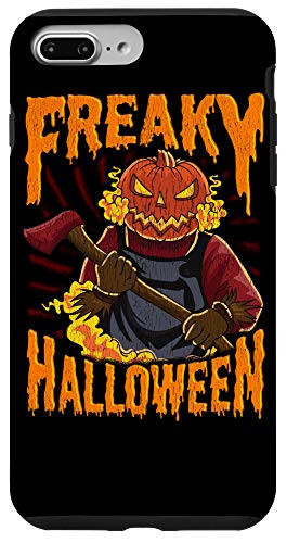 iPhone 7 Plus-8 Plus Freaky Halloween Scary Jack O Lantern Pumpkin Jackolantern Case