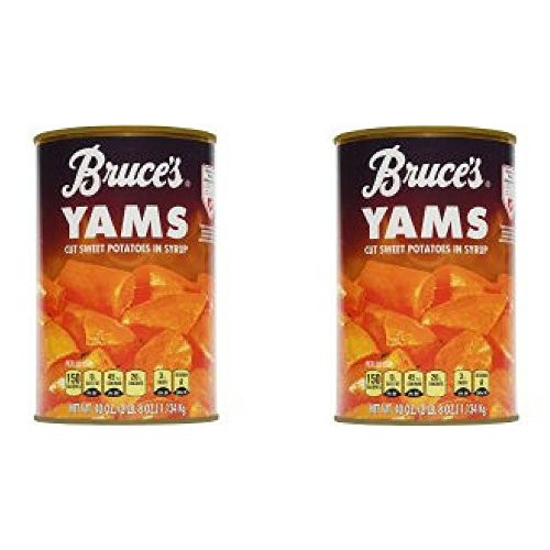 Bruce's Yams Cut Sweet Potatoes in Syrup 40 oz - Pack of 2