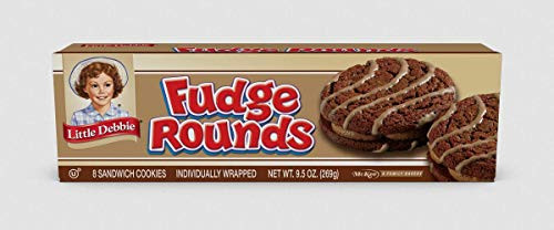 Little Debbie Snack Cakes 2 Regular Size Boxes -Fudge Rounds-