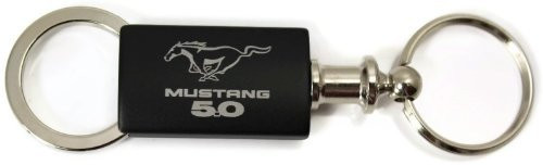 Au-Tomotive Gold, INC. Ford Mustang 5.0 Valet Key Fob Authentic Logo Key Chain Key Ring Keytag Lanyard