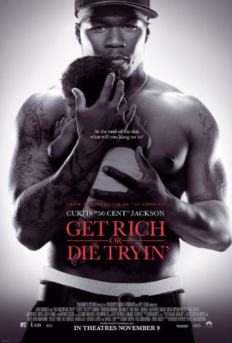 GET RICH OR DIE TRYIN "B" 27x40 ORIGINAL D-S MOVIE POSTER
