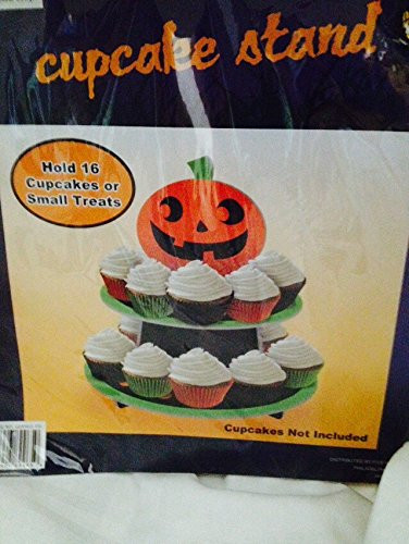 Halloween Cupcake Stand - Jack O Lantern - Holds 16 Cupcakes