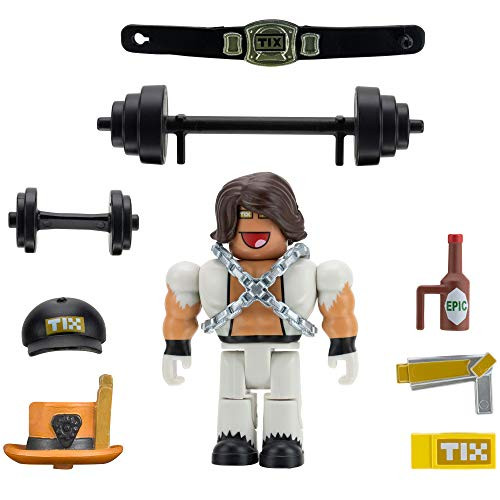 Roblox Avatar Shop Series Collection - Tix Flex and Epic Pecs Figure Pack -Includes Exclusive Virtual Item-