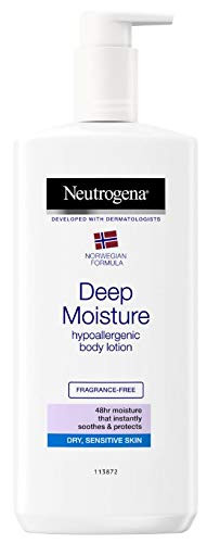 NEUTROGENA Norwegian Formula Deep Moisture Hypoallergenic Body Lotion For Dry Skin - -13.5oz or 400ml-