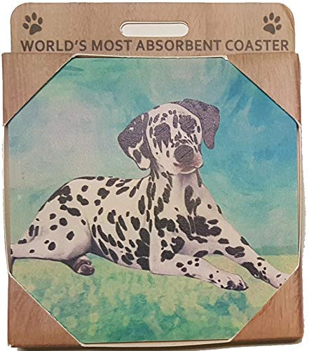 E and S Imports Ceramic Coaster - Dalmatian -1-