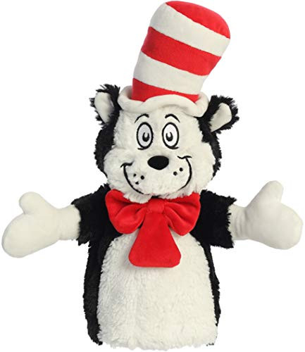 Aurora - Dr Seuss - 14" Cat in The Hat Hand Puppet Multicolor
