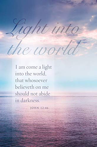 B and H Publishing Group Bulletin-Light Into The World -John 12-46 KJV- -Pack of 100-