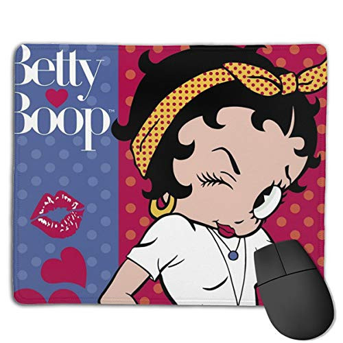 TylerPoll Betty Boop Mousepad Anti-Slip Mouse Pad Mat Mice Mousepad Desktop Mouse pad Laptop Mouse pad Gaming Mouse pad 18 X 22 in