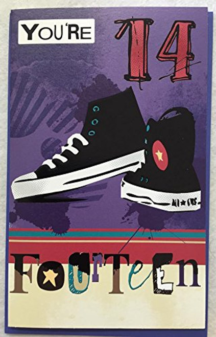 You're 14th Birthday Greeting Card Age 14 Today Boy New You're 14th Birthday Greeting Card Age 14 Today Boy New